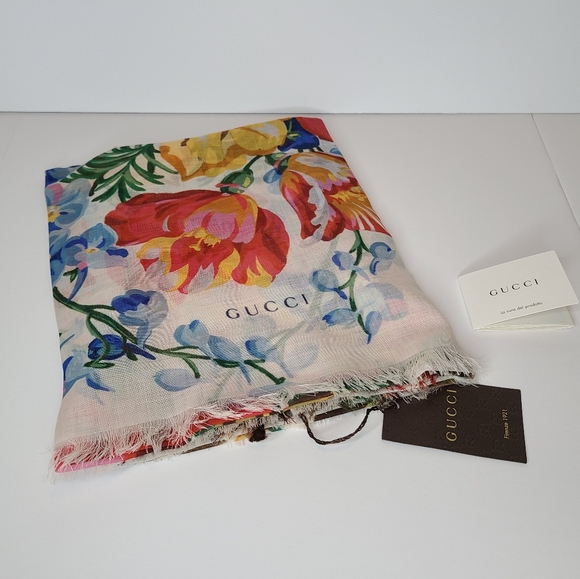 Gucci Accessories - Gucci Josephine Floral Scarf / Shawl / Wrap